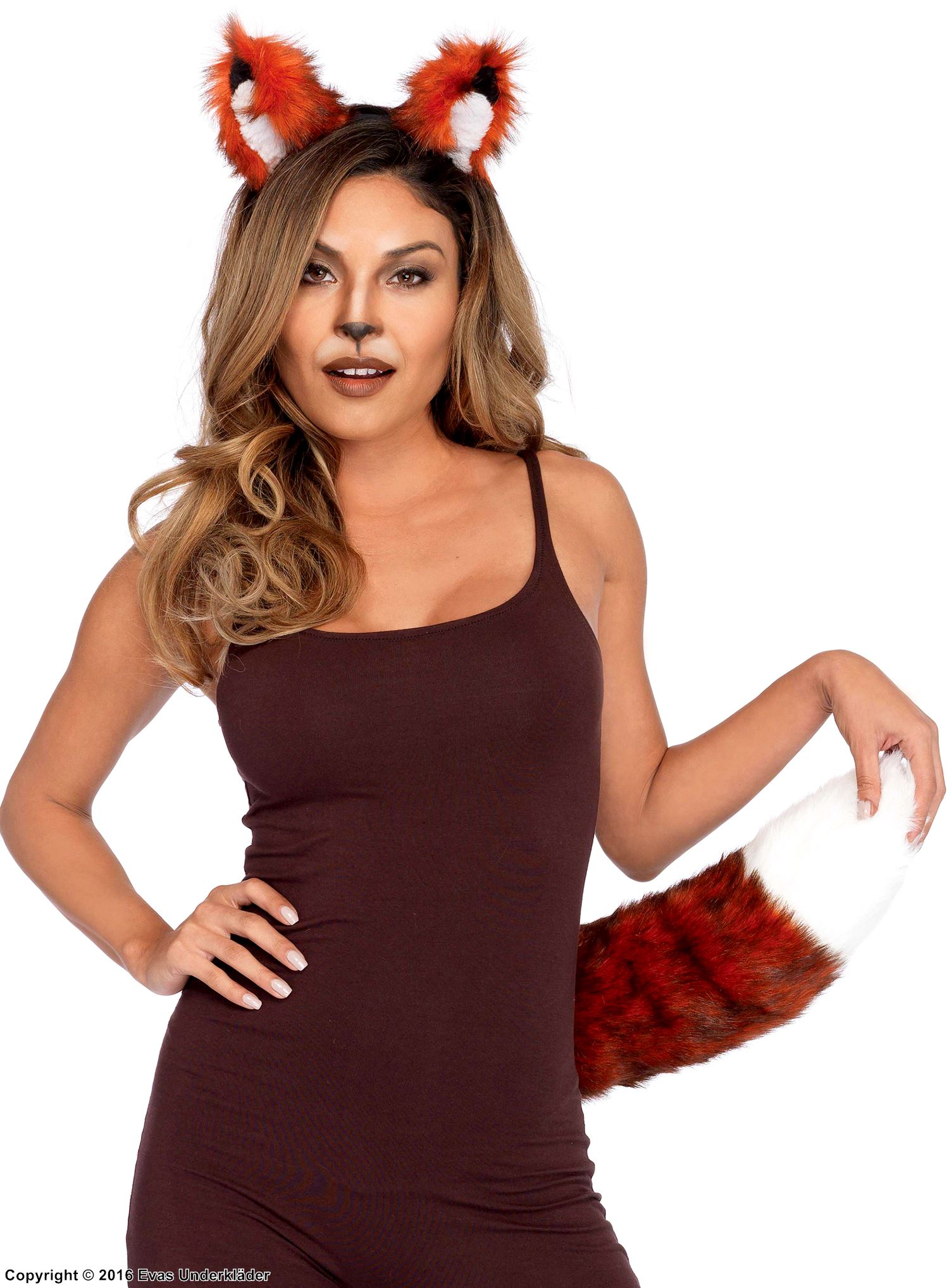 Fox, costume set, faux fur